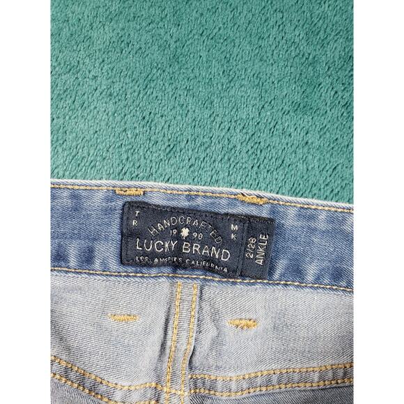 Lucky Brand Jeans Size 2 Womens Blue Stretch Medium Wash Mid Rise Lolita Skinny - Picture 3 of 15